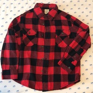 Buffalo check button down